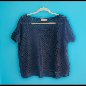 Navy Hollister short sleeve Top